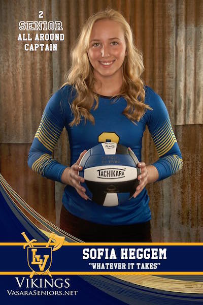 Sofia Heggem volleyball picture 2017-18